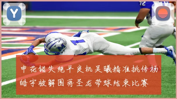 申花错失绝平良机吴曦精准挑传杨皓宇被解围蒋圣龙带球结束比赛