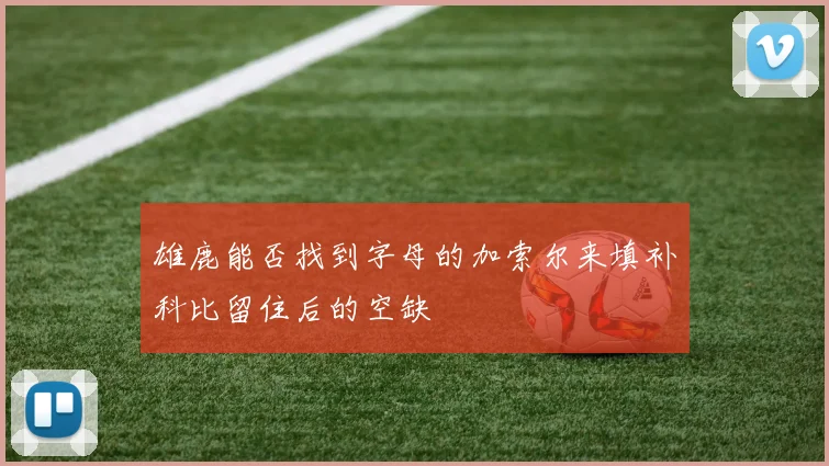 雄鹿能否找到字母的加索尔来填补科比留住后的空缺